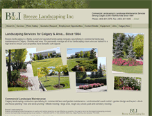 Tablet Screenshot of breezelandscaping.com